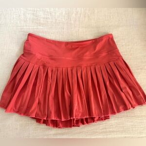GOLDHINGE Women’s Coral Pink Pleated Tennis Skirt Size XL NWOT!